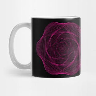 Gradient Line hexagon polygon Mug